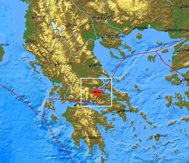 Σεισμός 4 Ρίχτερ κοντά στην Αμφίκλεια