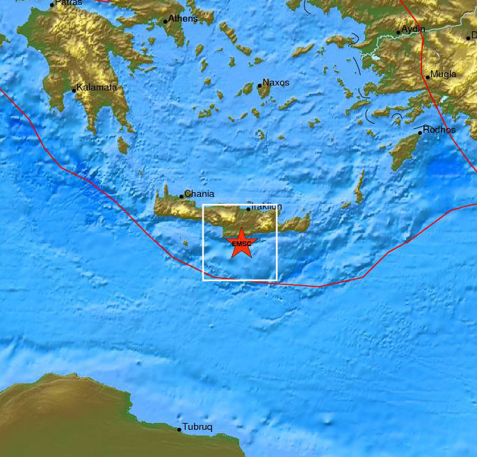 Σεισμός 5 Ρίχτερ στην Κρήτη