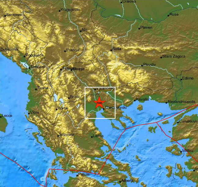 Σεισμική δόνηση 3,5 Ρίχτερ στη Θεσσαλονίκη