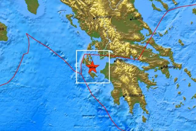 Σεισμός 4,3 Ρίχτερ κοντά στην Κεφαλονιά