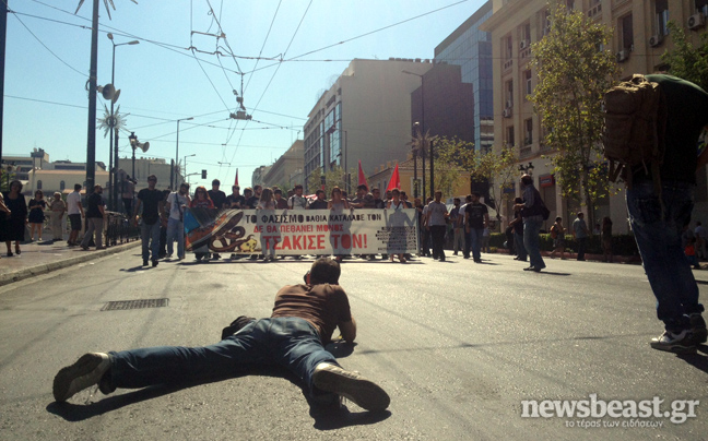 Αντιφασιστικό συλλαλητήριο στα Προπύλαια