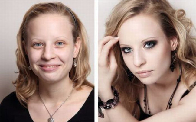 Πριν και μετά το μακιγιάζ