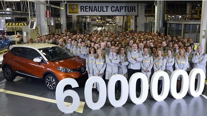 Έξι εκατ. μοντέλα Renault κατασκευάστηκαν στην Ισπανία