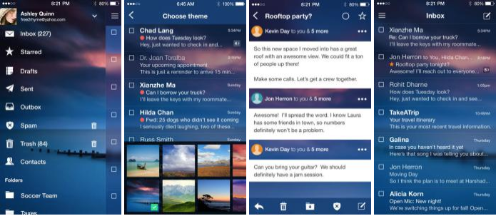 H εφαρμογή του Yahoo Mail ανασχεδιάστικε για το iOS 7