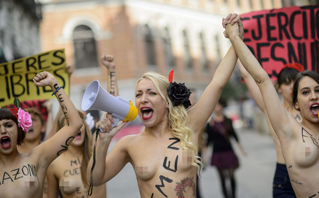 Οι Femen εγκαταστάθηκαν στην Ισπανία
