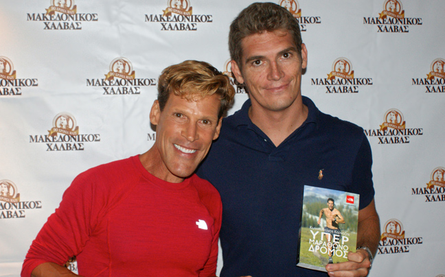 Ο Dean Karnazes και ο Σπύρος Γιαννιώτης στο μαραθώνιο «Navarino Challenge»