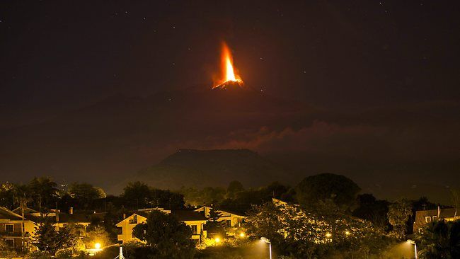 Έκρηξη στο ηφαίστειο της Αίτνα