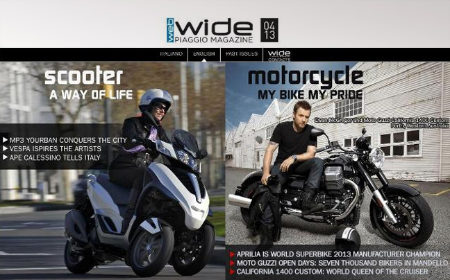 To «Wide on line magazine» του ομίλου Piaggio