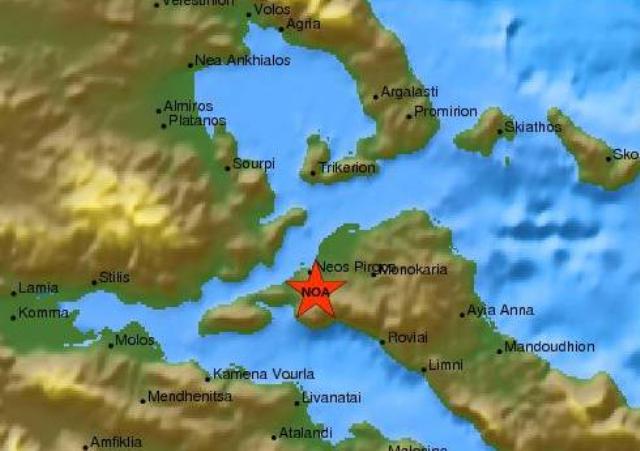 Σεισμός 4 Ρίχτερ στη βόρεια Εύβοια