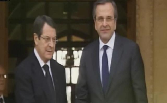 Στο Προεδρικό Μέγαρο της Κύπρου ο Αντώνης Σαμαράς