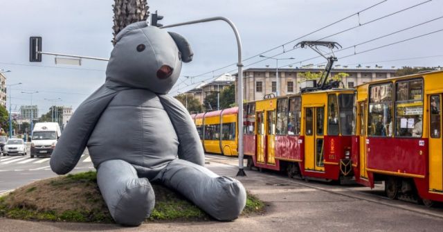 Το γιγάντιο αρκουδάκι που γυρνάει στους δρόμους της Βαρσοβίας