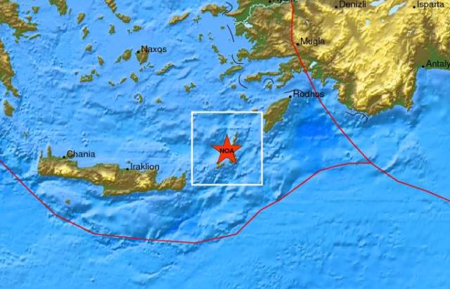 Σεισμός 4 Ρίχτερ στα Δωδεκάνησα