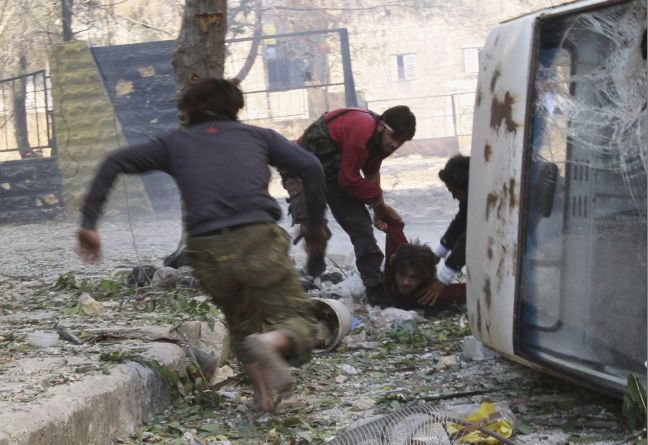 Δεκαοκτώ νεκροί από την πτώση ρουκετών στη Συρία