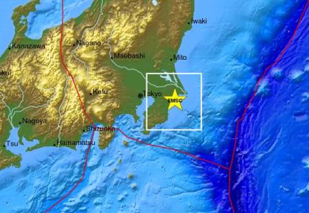 Σεισμός 5,5 Ρίχτερ στην ανατολική Ιαπωνία