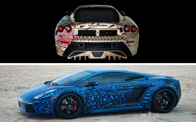 Supercars σε ρόλο… καμβά