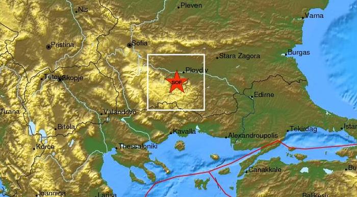 Διαδοχικοί σεισμοί στα κεντρικά της Βουλγαρίας