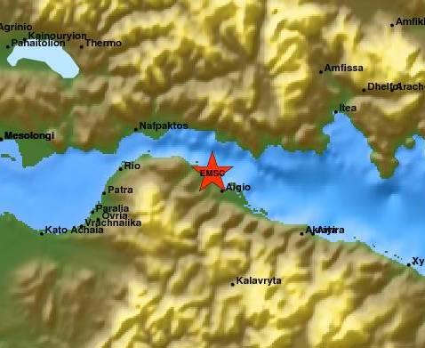 Σεισμός 4,1 ρίχτερ κοντά στην Πάτρα