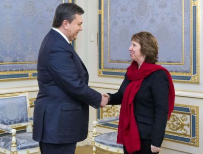 Τον ουκρανό πρόεδρο συναντάει η Κάθριν Άστον