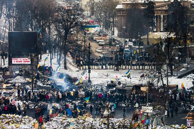 Πέντε πολίτες έχουν σκοτωθεί στα επεισόδια στο Κίεβο