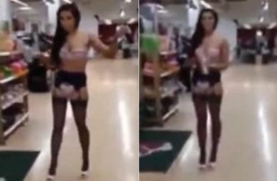 Βίντεο με γυναίκα που τα «πέταξε» σε σουπερμάρκετ