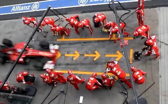 Η τελειότητα ενός pit-stop της F1