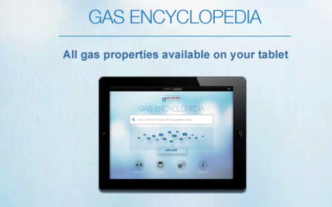 Online εγκυκλοπαίδεια Gas Encyclopedia της Air Liquide