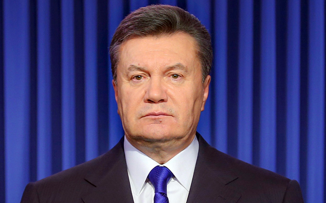 Ο Γιανουκόβιτς καλεί για απόσυρση των ουκρανικών δυνάμεων