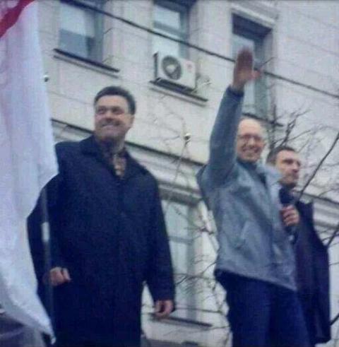 Ο ναζιστικός χαιρετισμός του νέου πρωθυπουργού της Ουκρανίας
