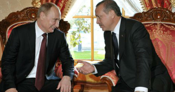«Επίθεση» φιλίας του Ερντογάν στον Πούτιν