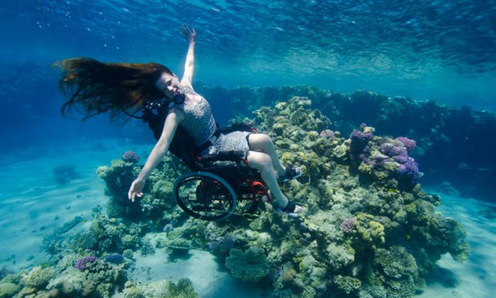 Scuba diving με αναπηρικό καροτσάκι