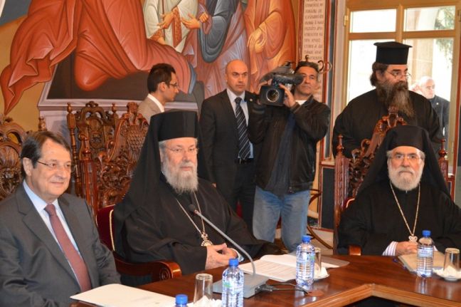 Ο Νίκος Αναστασιάδης ενημέρωσε την Ιερά Σύνοδο για το Κυπριακό
