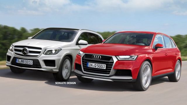 Με δυναμικό στυλ τα νέα SUV Mercedes GLK και Audi Q5