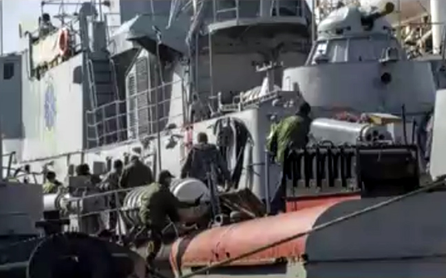 Ουκρανικά πολεμικά πλοία στα χέρια Ρώσων