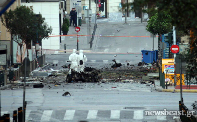 Φωτογραφίες μετά την έκρηξη στην καρδιά της Αθήνας