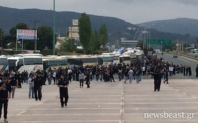 Εκτροπή της κυκλοφορίας στα διόδια Αφιδνών