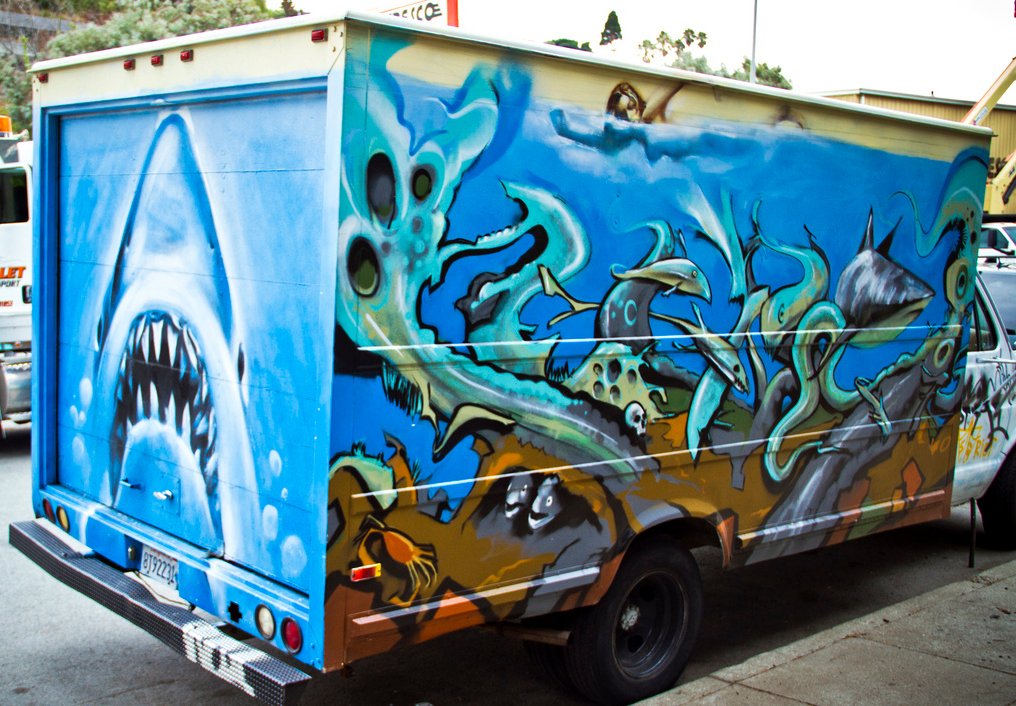 Γκράφιτι σε φορτηγά