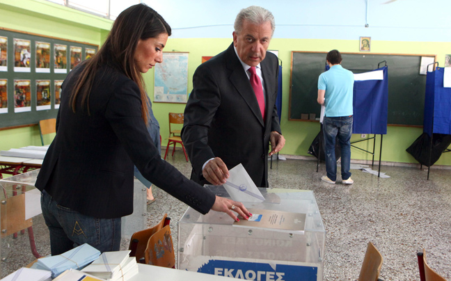 Στο Παγκράτι ψήφισε ο Δημήτρης Αβραμόπουλος