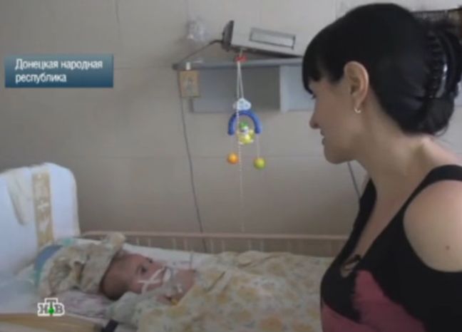 Ο μοναδικός ασθενής στο βομβαρδισμένο νοσοκομείο του Σλαβιάνσκ