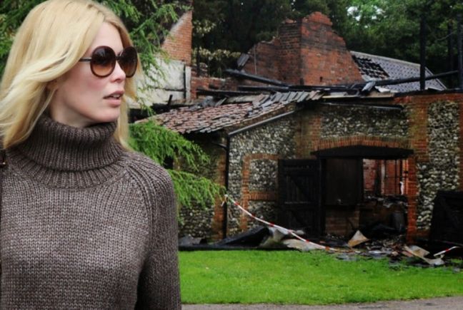 Κάηκε η βίλα της Claudia Schiffer στην εξοχή της Βρετανίας