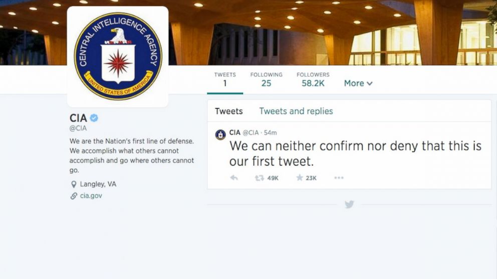 Το άγρυπνο «μάτι» της CIA τώρα και στο Twitter