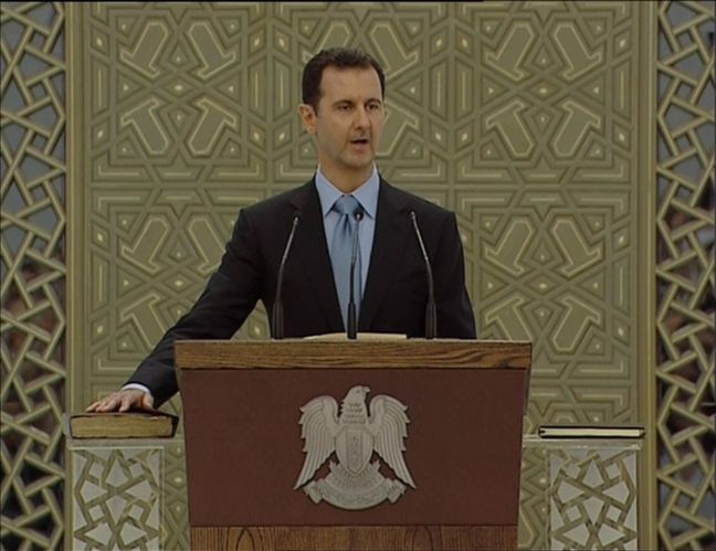 Ορκίστηκε ο Μπασάρ Αλ Άσαντ