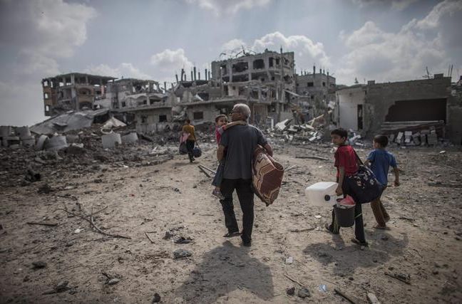 Άστεγοι περίπου 100.000 Παλαιστίνιοι στη Λωρίδα της Γάζας
