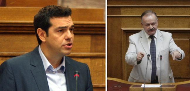 Σφοδρή αντιπαράθεση Τσίπρα &#8211; Σταμάτη στη Βουλή