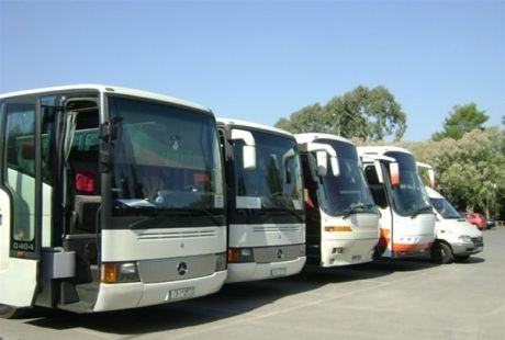 Συγκέντρωση διαμαρτυρίας λεωφορειούχων στη Θεσσαλονίκη