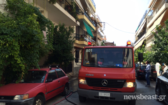 Πυρκαγιά σε δώμα στο Περιστέρι