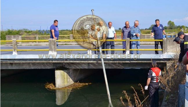 Πτώμα ηλικιωμένου εντοπίστηκε σε κανάλι στο Νησέλι Ημαθίας