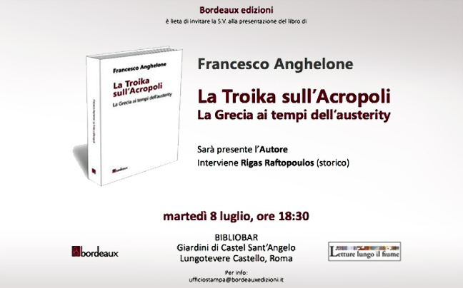 Βιβλίο του Ιταλού ιστορικού Φραντσέσκο Αγκελόνε με θέμα την ελληνική κρίση
