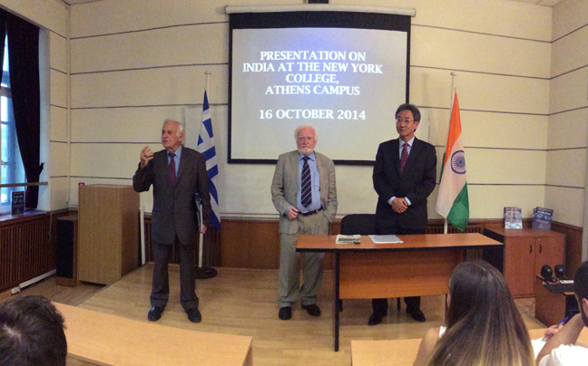 Διάλεξη του πρέσβη της Ινδίας στο New York College