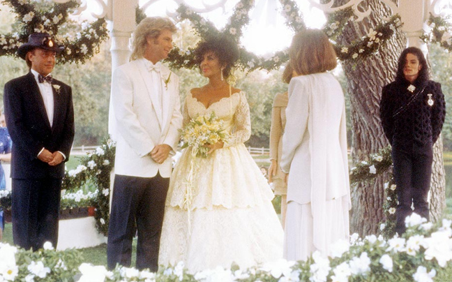 Ο Michael Jackson στο γάμο της Elizabeth Taylor