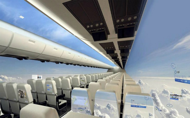Τα αεροπλάνα στο μέλλον δεν θα έχουν παράθυρα!